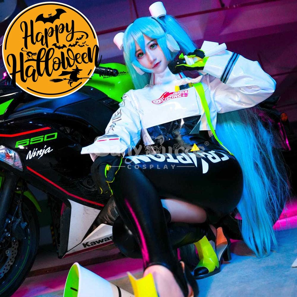 【In Stock】Vocaloid Hatsune Miku Cosplay Racing Costume Costumes
