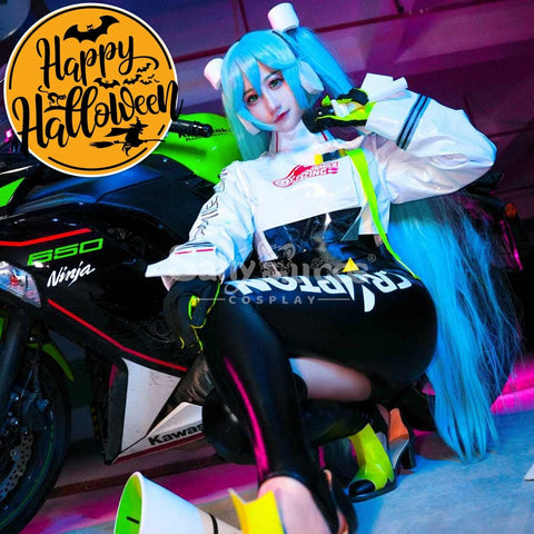 【In Stock】Vocaloid Hatsune Miku Cosplay Racing Costume Costumes