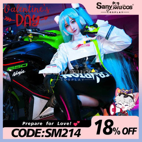 【In Stock】Vocaloid Hatsune Miku Cosplay Racing Costume Costumes