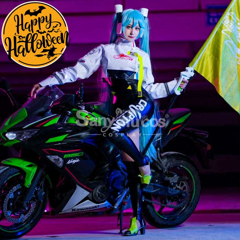 【In Stock】Vocaloid Hatsune Miku Cosplay Racing Costume Costumes