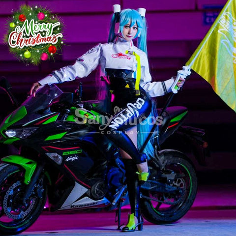 【In Stock】Vocaloid Hatsune Miku Cosplay Racing Costume Costumes