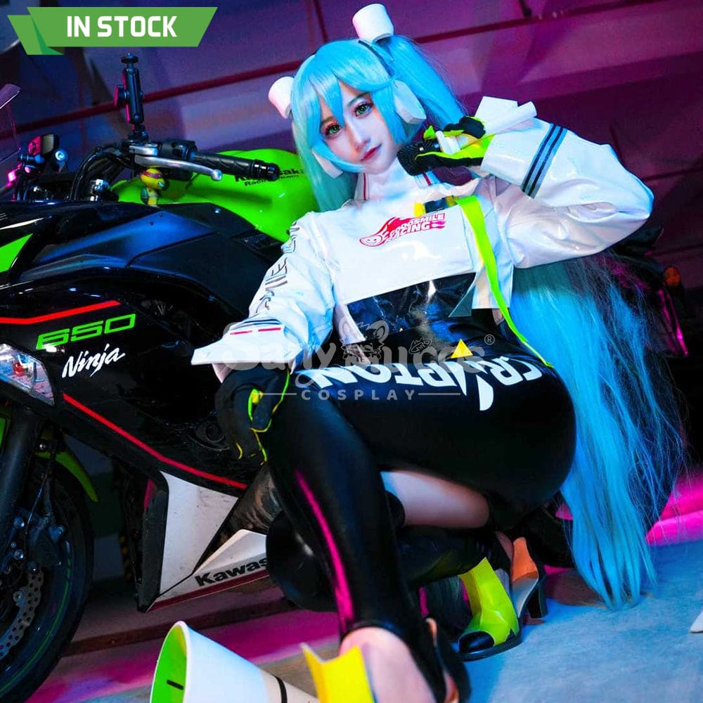 【In Stock】Vocaloid Hatsune Miku Cosplay Racing Costume Costumes