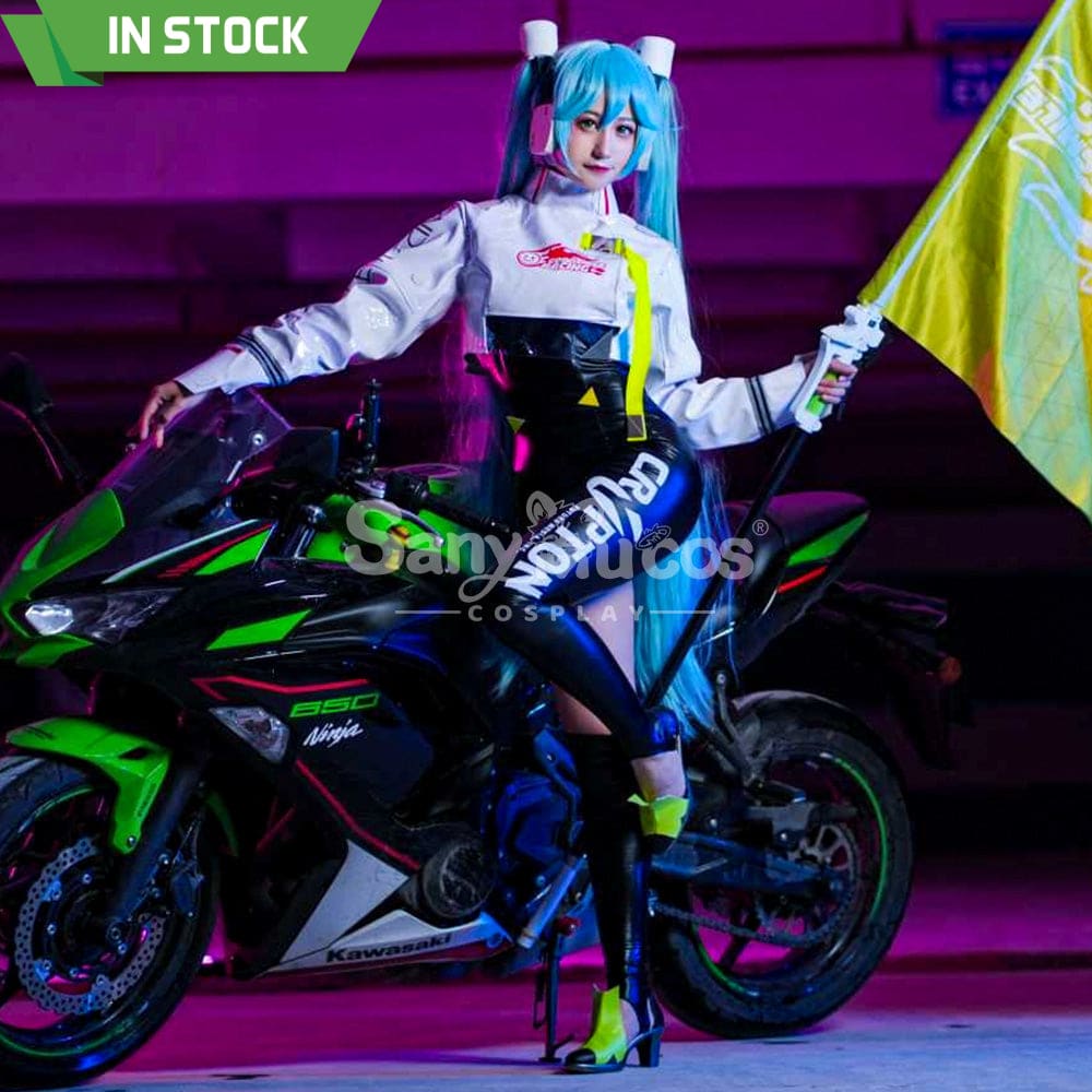 【In Stock】Vocaloid Hatsune Miku Cosplay Racing Costume Costumes