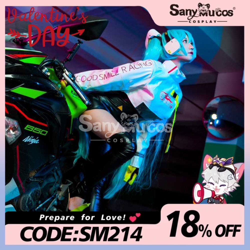 【In Stock】Vocaloid Hatsune Miku Cosplay Racing Costume Costumes