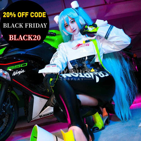 【In Stock】Vocaloid Hatsune Miku Cosplay Racing Costume Costumes