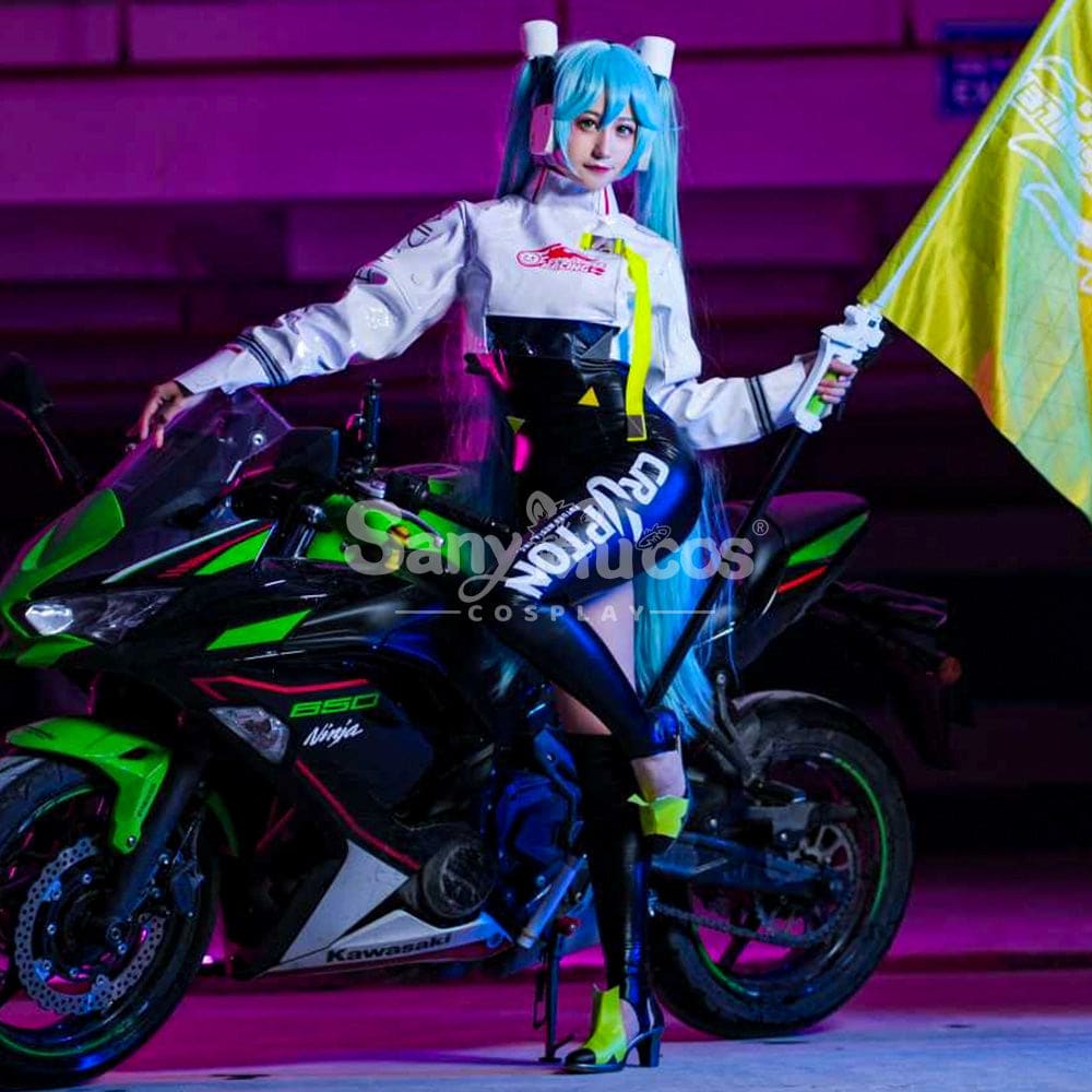 【In Stock】Vocaloid Hatsune Miku Cosplay Racing Costume Costumes