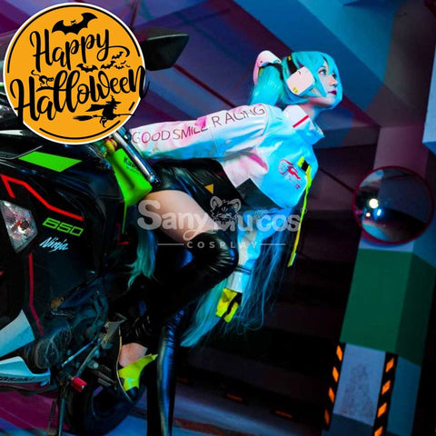 【In Stock】Vocaloid Hatsune Miku Cosplay Racing Costume Costumes