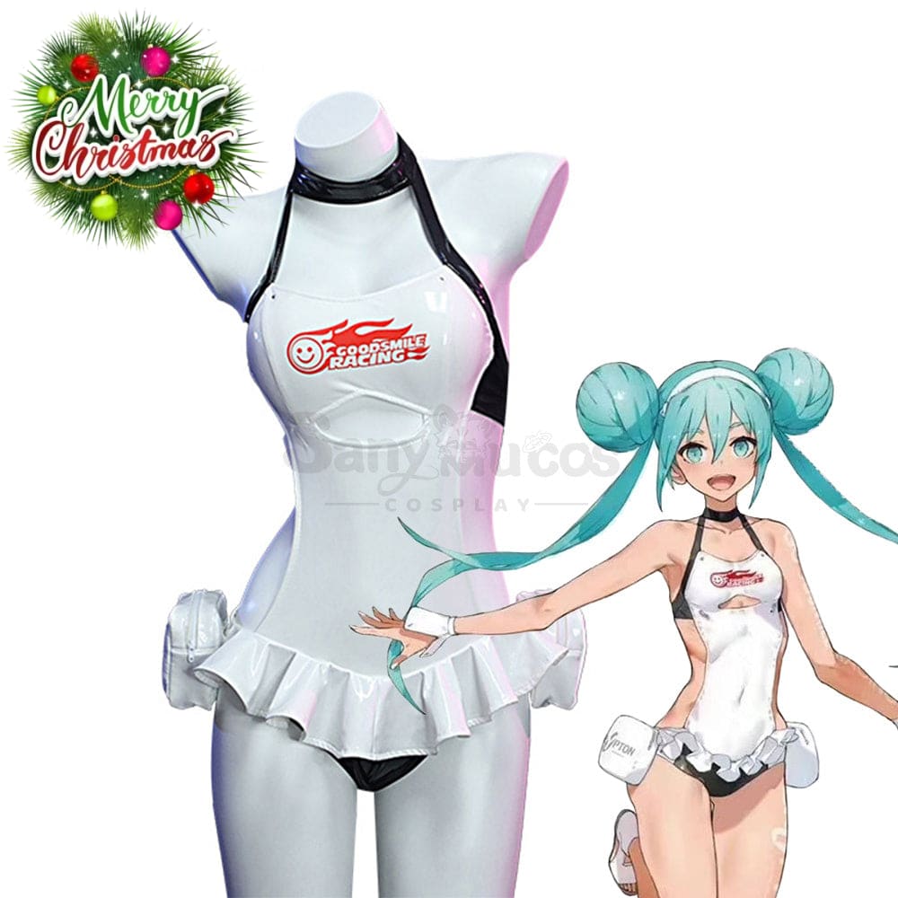 【In Stock】Vocaloid Hatsune Miku Cosplay Racing Swimsuit Costume Costumes