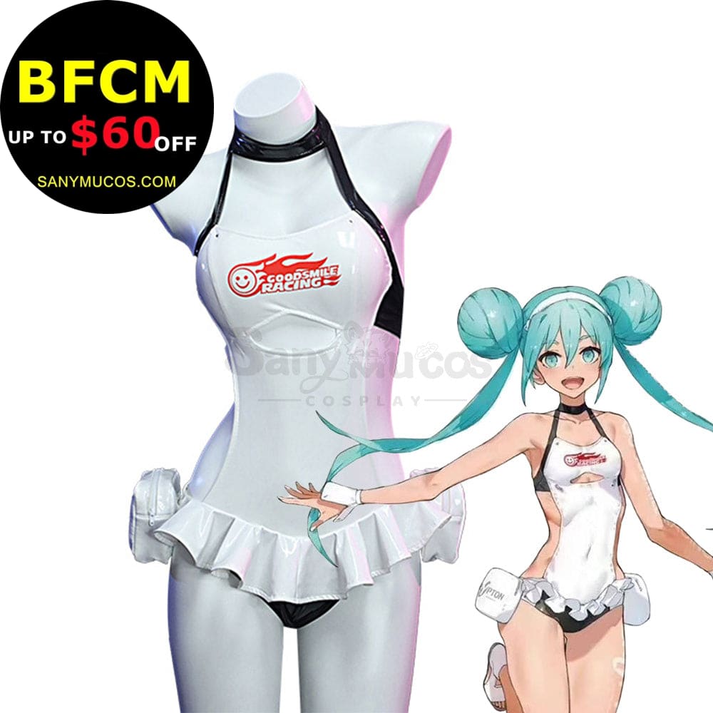 【In Stock】Vocaloid Hatsune Miku Cosplay Racing Swimsuit Costume Costumes