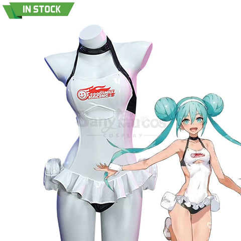 【In Stock】Vocaloid Hatsune Miku Cosplay Racing Swimsuit Costume Costumes