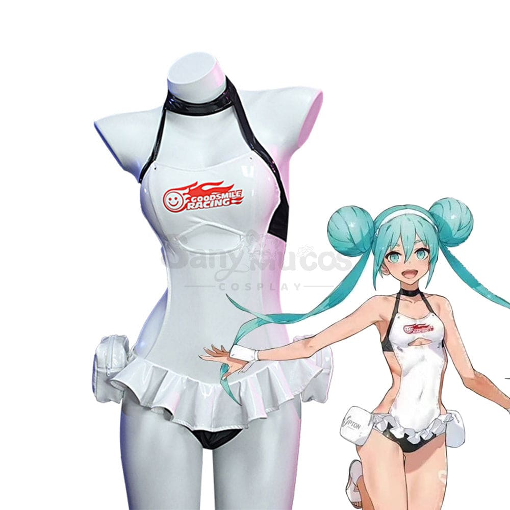 【In Stock】Vocaloid Hatsune Miku Cosplay Racing Swimsuit Costume Costumes