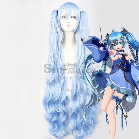 【In Stock】Vocaloid Hatsune Miku Cosplay Snow 2017 Wig Wigs 1000