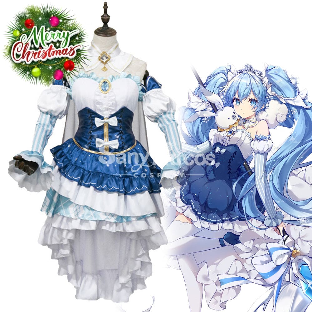 【In Stock】Vocaloid Hatsune Miku Cosplay Snow 2019 Costume Costumes