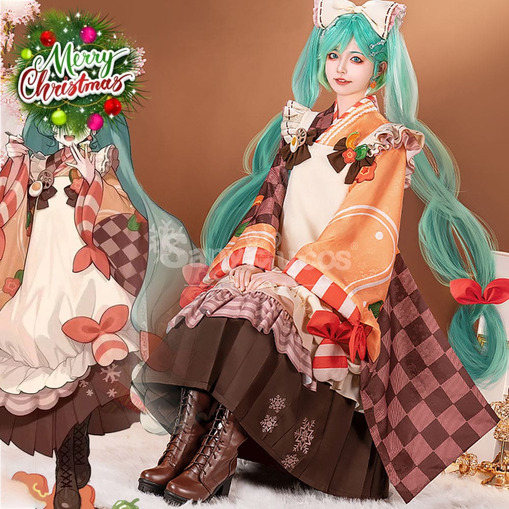【In Stock】Vocaloid Hatsune Miku Cosplay Snow Miku 2024 Cosplay Costume Cosplay Costumes