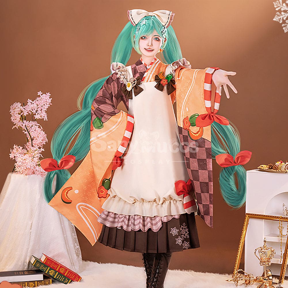 【In Stock】Vocaloid Hatsune Miku Cosplay Snow Miku 2024 Cosplay Costume Cosplay Costumes
