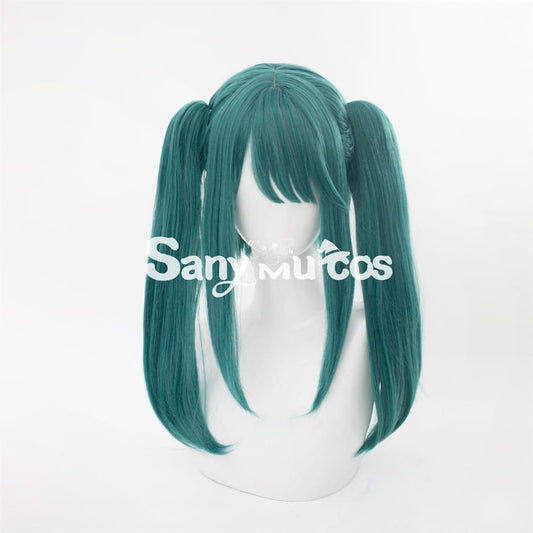 The Vampire Pop Up Parade Cosplay Wig Kawaii Lolita Green Double Ponytail Wig 1000