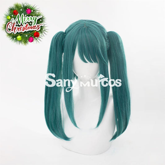 The Vampire Pop Up Parade Cosplay Wig Kawaii Lolita Green Double Ponytail Wig 1000