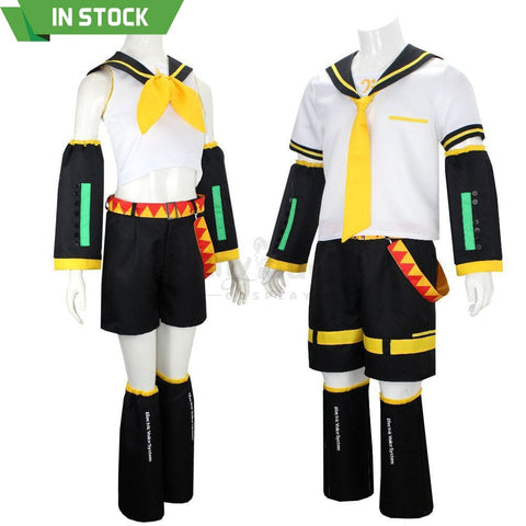 【In Stock】Vocaloid Kagamine Rin & Len Cosplay Costume Plus Size Costumes