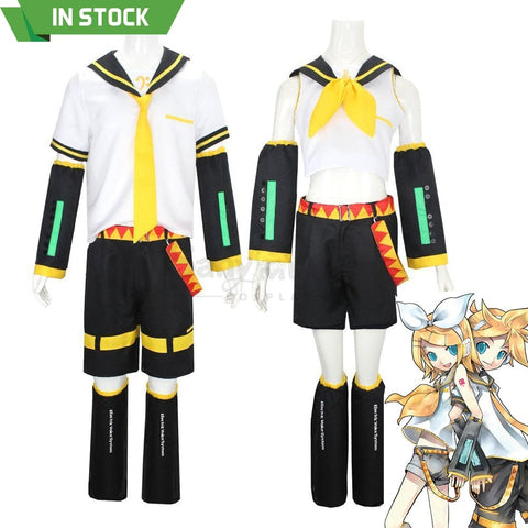 【In Stock】Vocaloid Kagamine Rin & Len Cosplay Costume Plus Size Costumes