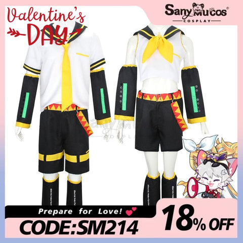 【In Stock】Vocaloid Kagamine Rin & Len Cosplay Costume Plus Size Costumes