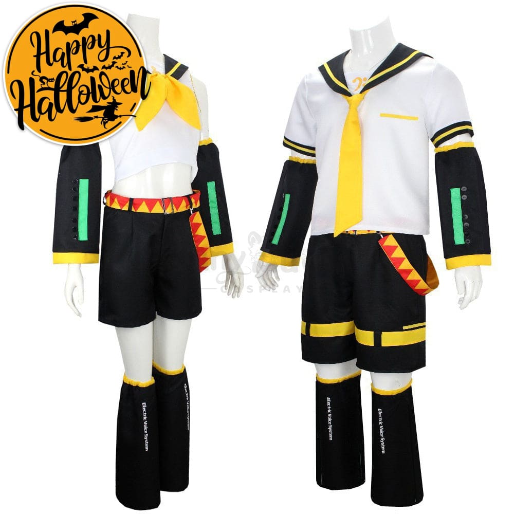 【In Stock】Vocaloid Kagamine Rin & Len Cosplay Costume Plus Size Costumes