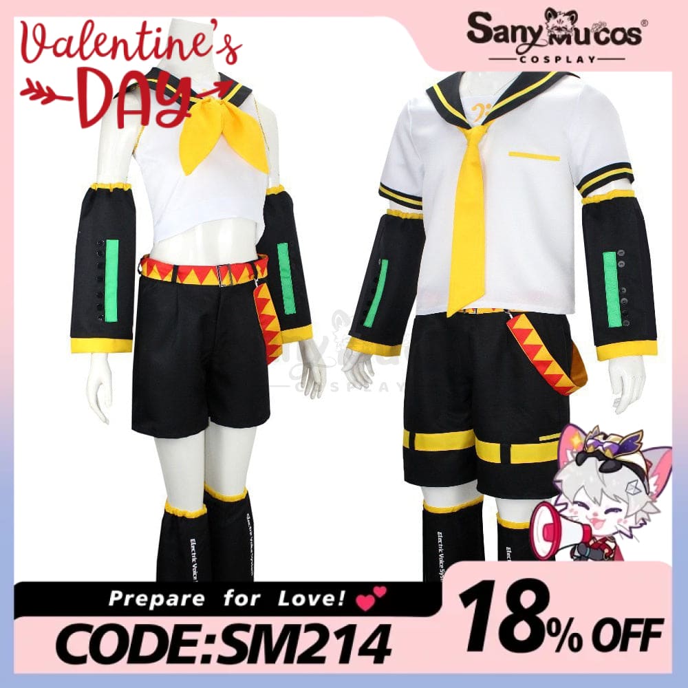 【In Stock】Vocaloid Kagamine Rin & Len Cosplay Costume Plus Size Costumes