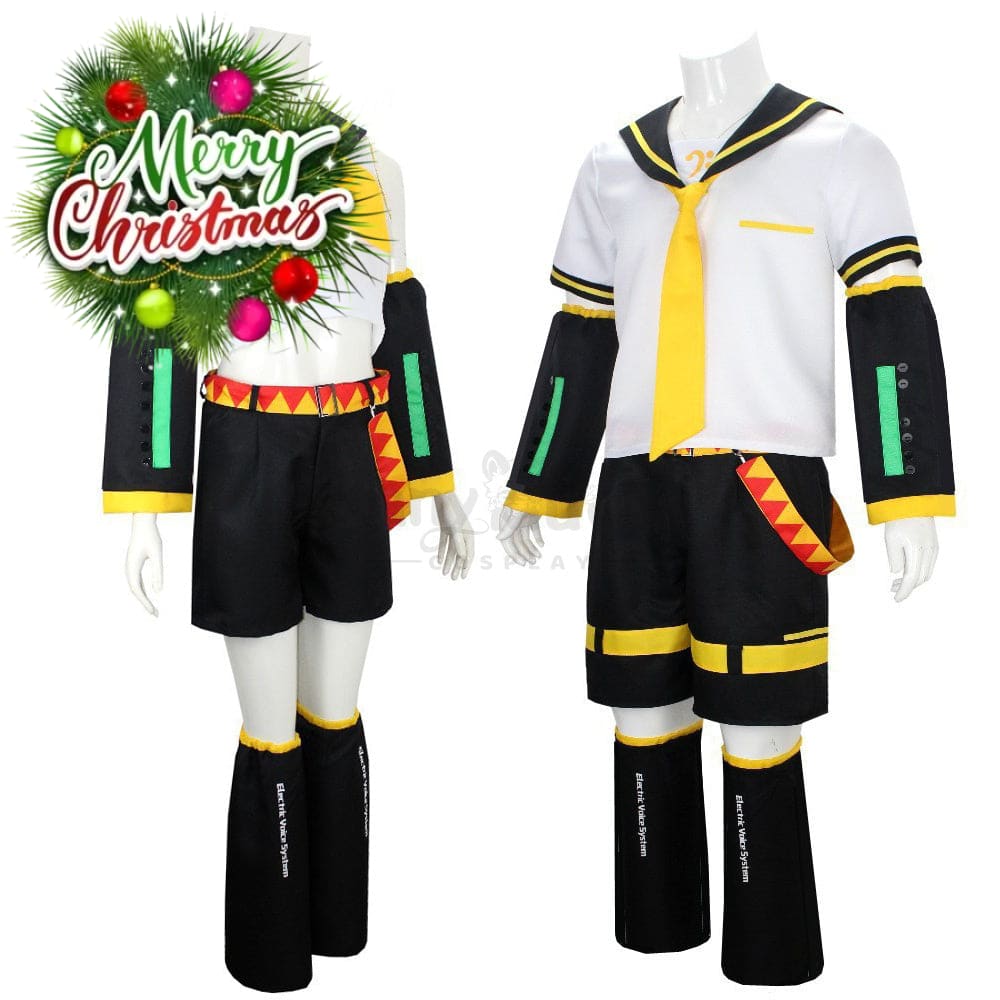 【In Stock】Vocaloid Kagamine Rin & Len Cosplay Costume Plus Size Costumes