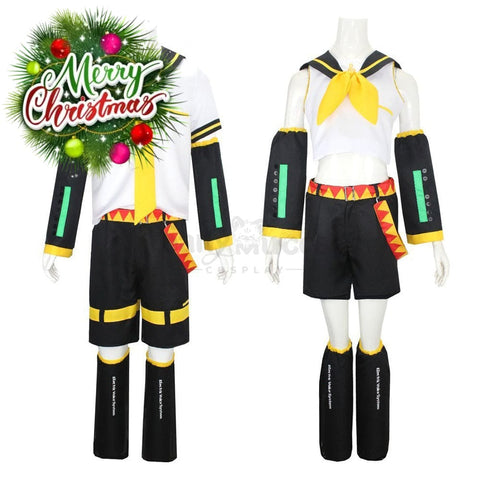 【In Stock】Vocaloid Kagamine Rin & Len Cosplay Costume Plus Size Costumes