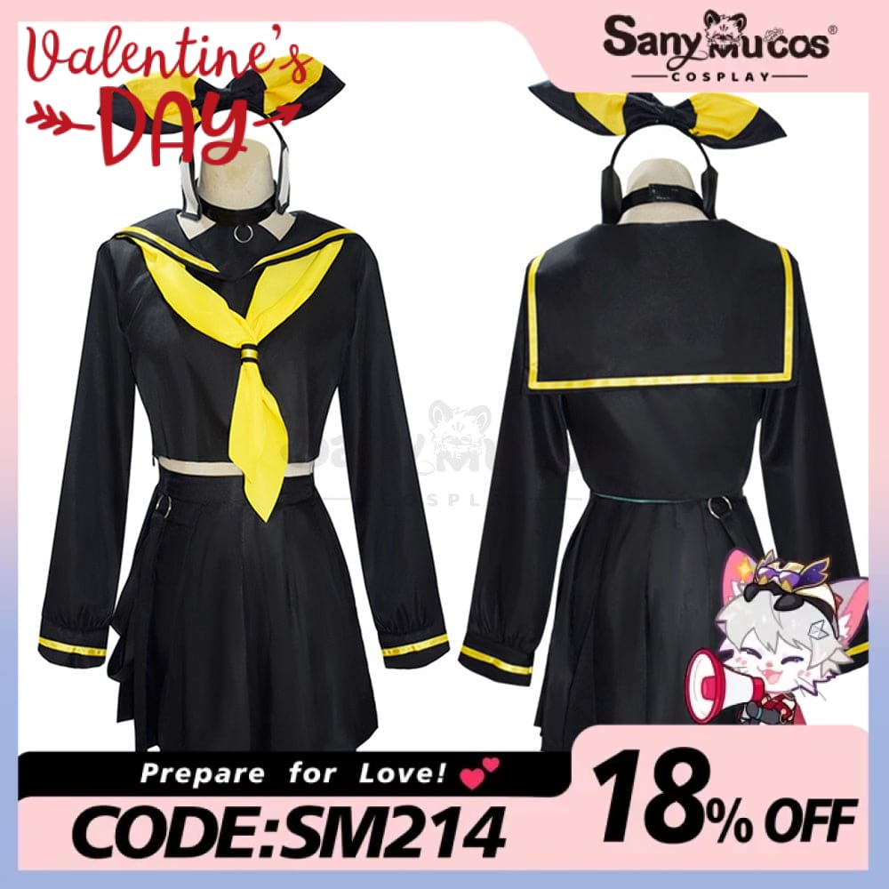 【In Stock】Vocaloid Kagamine Rin & Len Cosplay Halloween Costume Plus Size / Xs Costumes