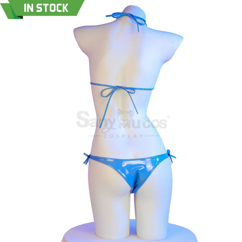 【In Stock】Vtuber Cosplay Gawr Gura Bikini Swimsuit Costume Costumes