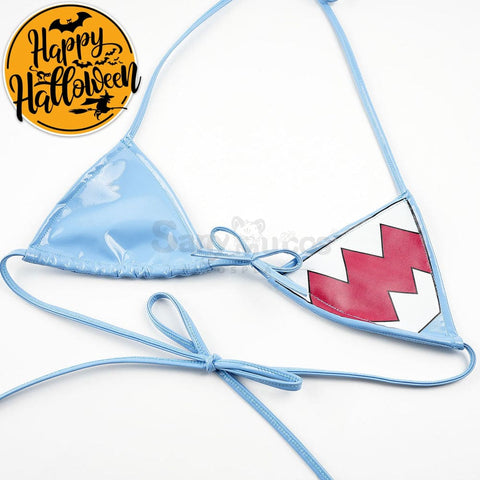 【In Stock】Vtuber Cosplay Gawr Gura Bikini Swimsuit Costume Costumes