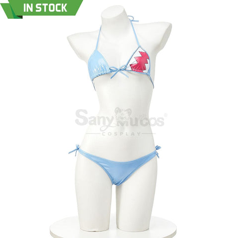 【In Stock】Vtuber Cosplay Gawr Gura Bikini Swimsuit Costume Costumes