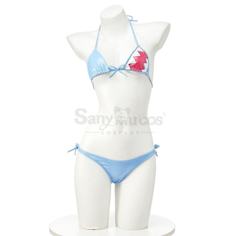 【In Stock】Vtuber Cosplay Gawr Gura Bikini Swimsuit Costume Costumes
