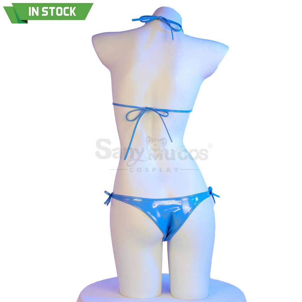 【In Stock】Vtuber Cosplay Gawr Gura Bikini Swimsuit Costume Costumes