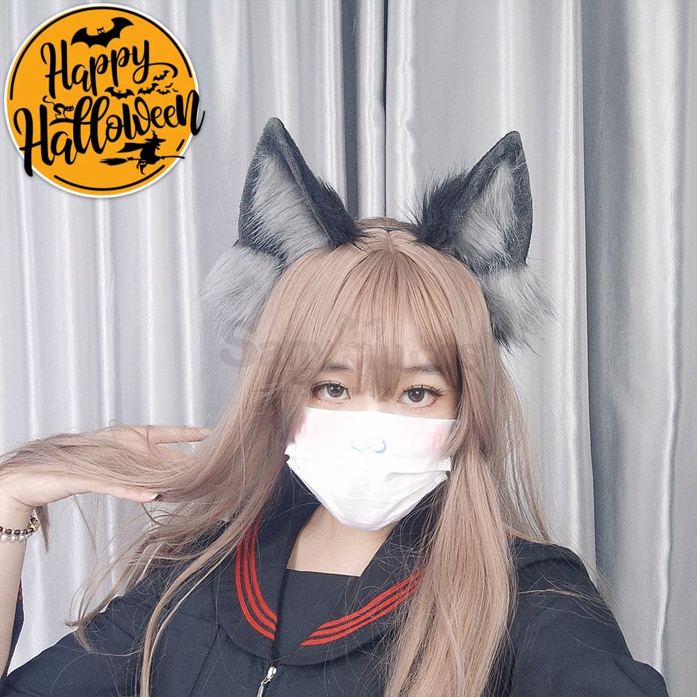 【In Stock】Wolf Ears Hairband Cosplay Props Prop
