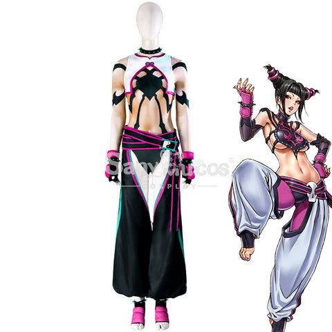 【In Stock】Game Street Fighter Cosplay Han Juri Cosplay Costume Plus Size