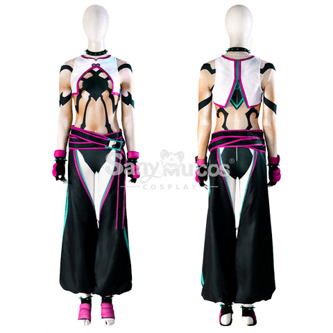 【In Stock】Game Street Fighter Cosplay Han Juri Cosplay Costume Plus Size
