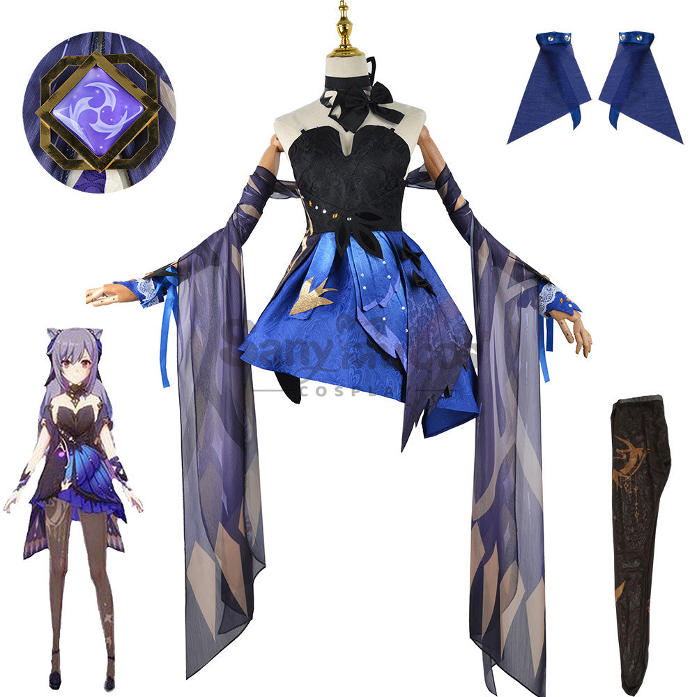 【In Stock】Game Genshin Impact Cosplay Keqing Cosplay Costume Plus Size