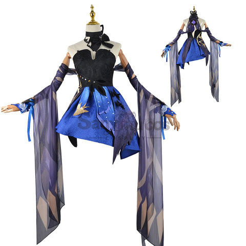 【In Stock】Game Genshin Impact Cosplay Keqing Cosplay Costume Plus Size