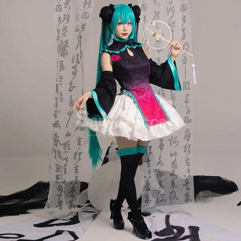 【In Stock】Vocaloid Hatsune Miku Cosplay Miku Cheongsam Cosplay Costume