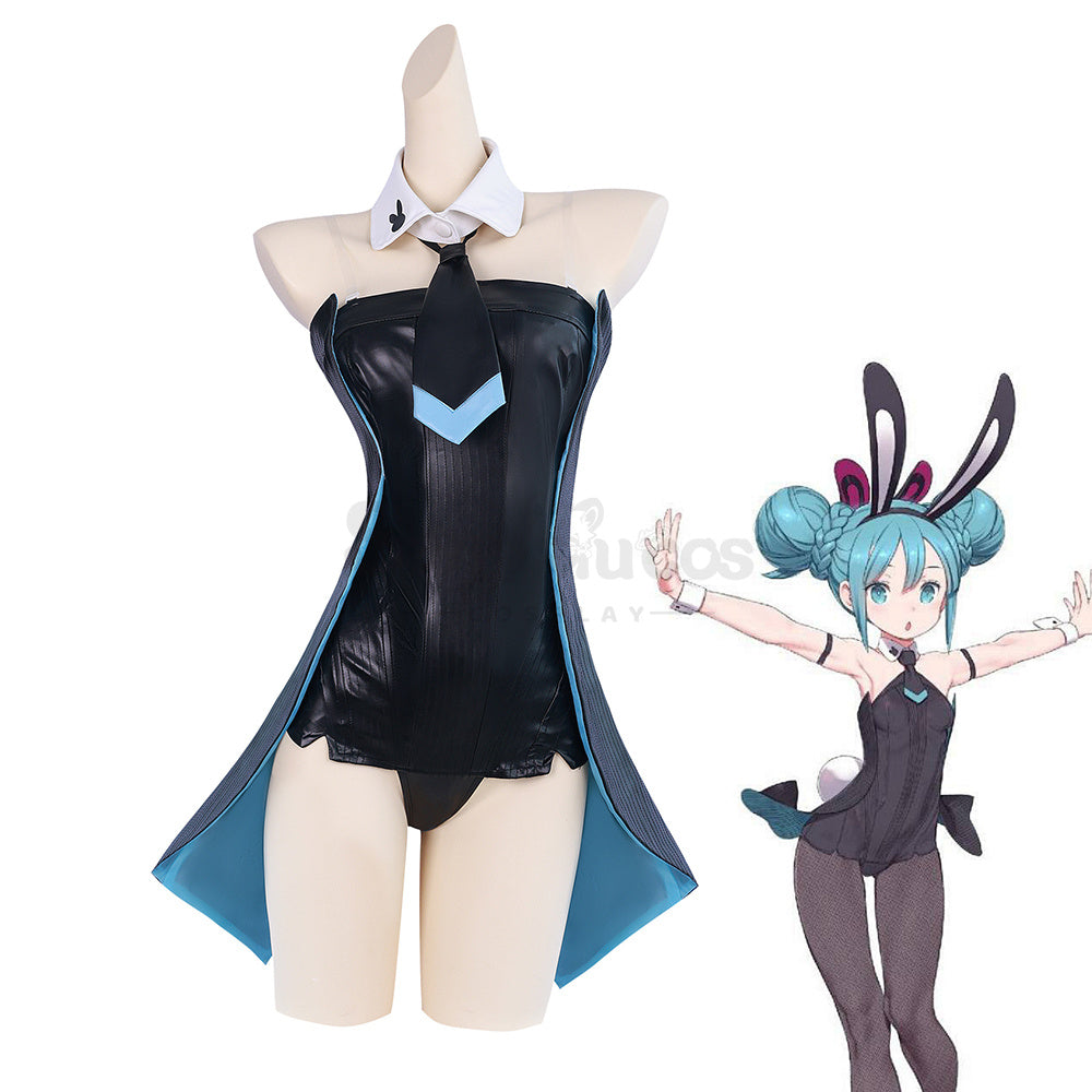 Vocaloid Hatsune Miku Cosplay BiCute Bunnies Miku Black Ver. Cosplay Costume Plus Size