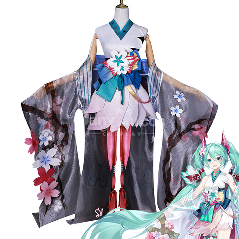 【In Stock】Vocaloid Hatsune Miku Cosplay Onmyoji RPG x Hatsune Miku Evolved Cosplay Costume Plus Size