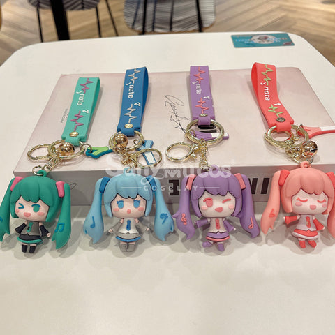 【In Stock】Vocaloid Hatsune Miku Cosplay Miku Key Rings Cosplay Props Doll