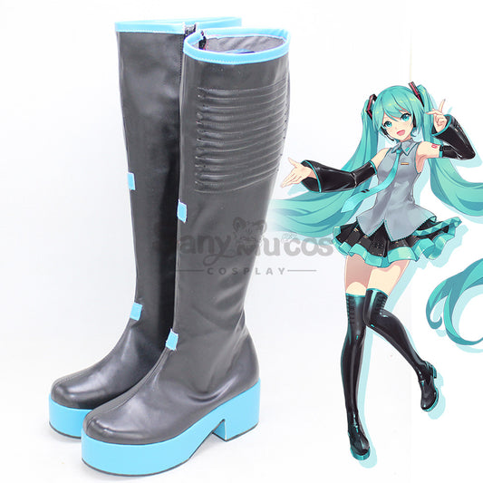 Vocaloid Hatsune Miku Cosplay Classic Miku Cosplay Boots shoes 1000