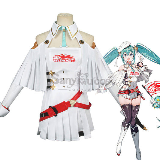 【In Stock】Vocaloid Hatsune Miku Cosplay Racing Miku 2023 Cosplay Costume 1000