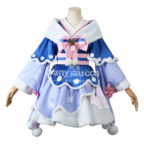 【In Stock】Vocaloid Hatsune Miku Cosplay Snow Miku 2023 Cosplay Costume