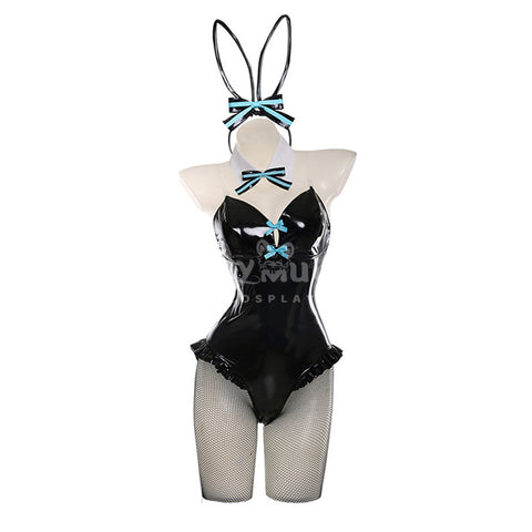 Game Hatsune Miku Cosplay Eula Sexy Black Bunny Girl Cosplay Costume
