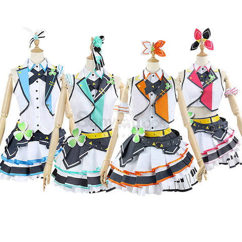 【In Stock】Game Project Sekai: Colorful Stage! feat. Hatsune Miku Cosplay MORE MORE JUMP! Cosplay Costume Plus Size