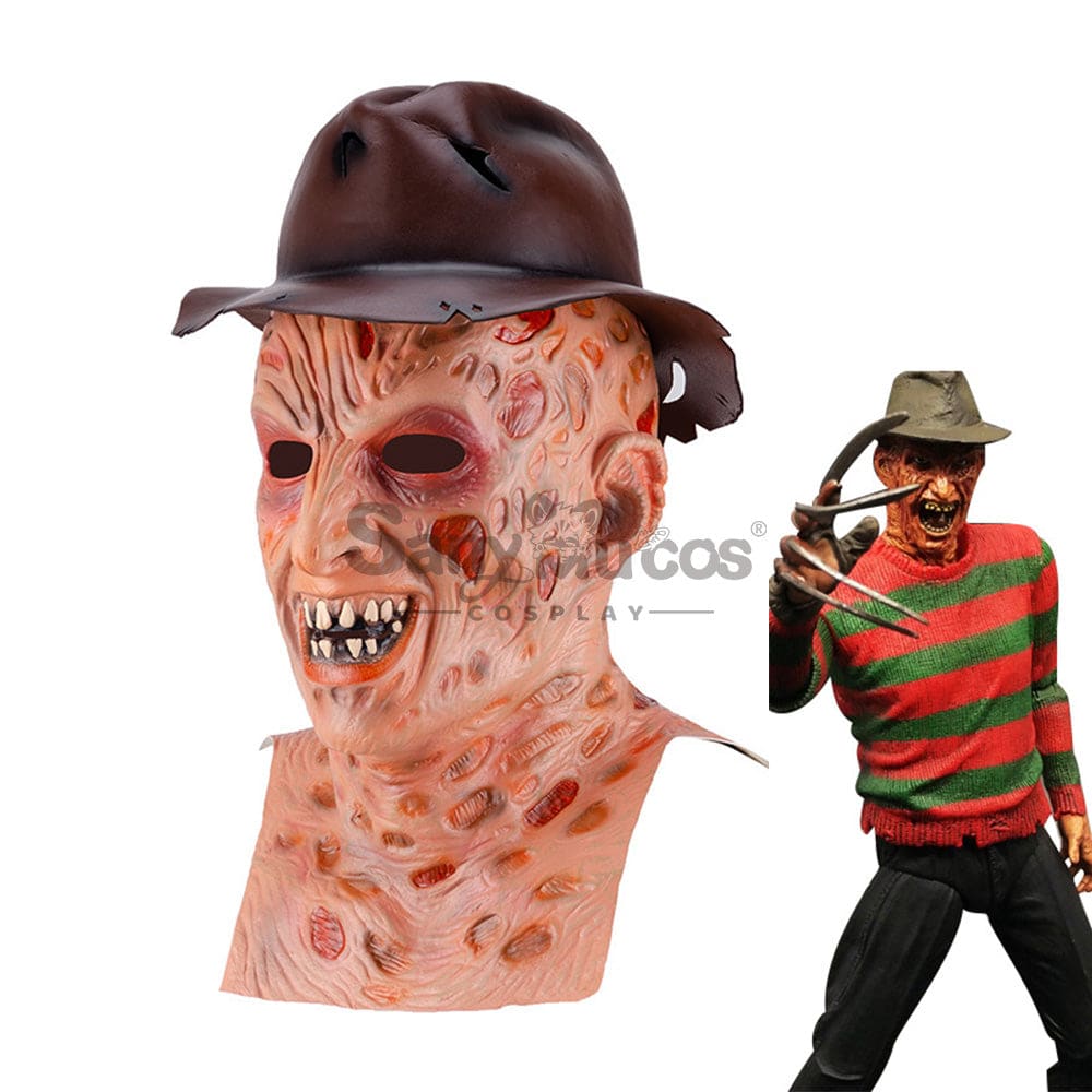 Movie A Nightmare On Elm Street Cosplay Freddy Krueger Mask Prop