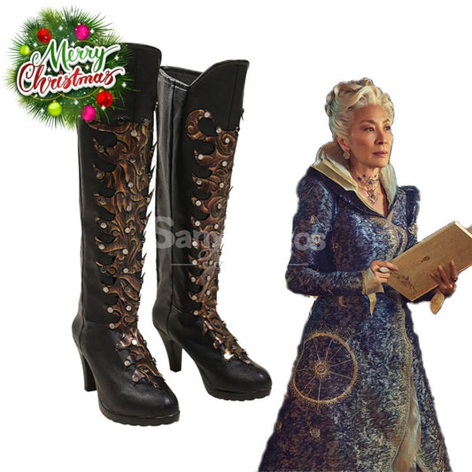 Movie Wicked Cosplay Madame Morrible Shoes Boots 1000